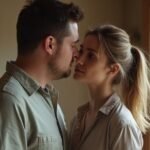 Sexcontact Overijssel Een man en vrouw staan intiem dicht bij elkaar in een kamer