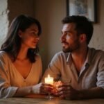 Sexcontact Flevoland Een stel in intiem restaurant geniet svan Sexcontact in Flevoland