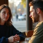 Man zoekt vrouw voor sexcontact Een vrouw en een man genieten van een gesprek in een café