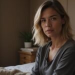 Rijpe MILF's in Gratis Webcamsex: Ontdek de Heetste Live Shows! Een vrouw in een slaapkamer, gefocust op de webcam