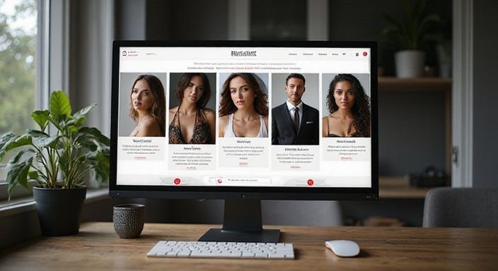 Een moderne website voor escortdiensten met diverse profielen voor sexcontact Eindhoven en aanbiedingen.